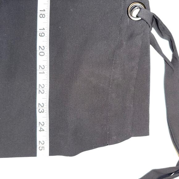 Parker Black Halter Side Tie Top SMALL - Picture 6 of 6